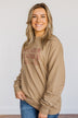 "Sweater Weather" Crewneck Pullover- Khaki