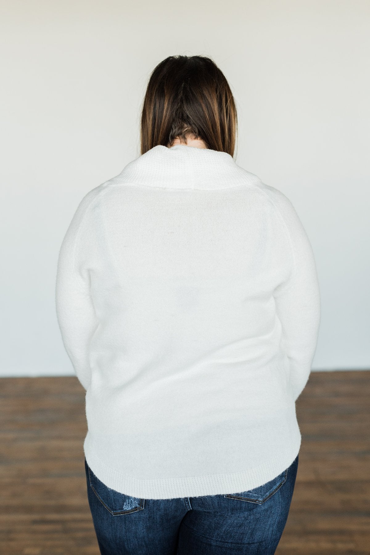 Say My Name Cowl Neck Sweater- Ivory