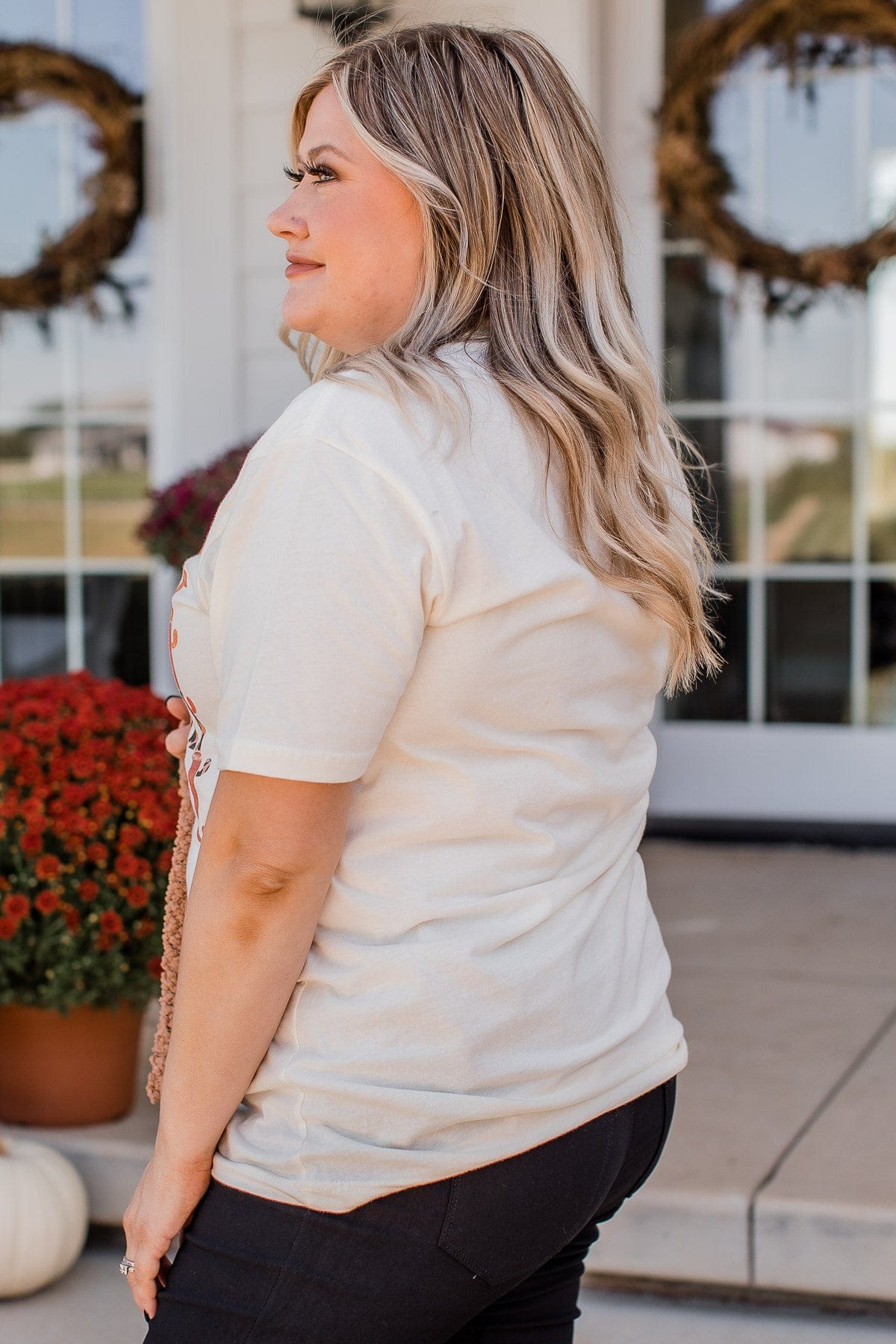 "Thankful" Graphic Tee- Cream