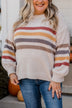Harvest Hues Knit Sweater- Light Taupe