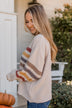 Harvest Hues Knit Sweater- Light Taupe