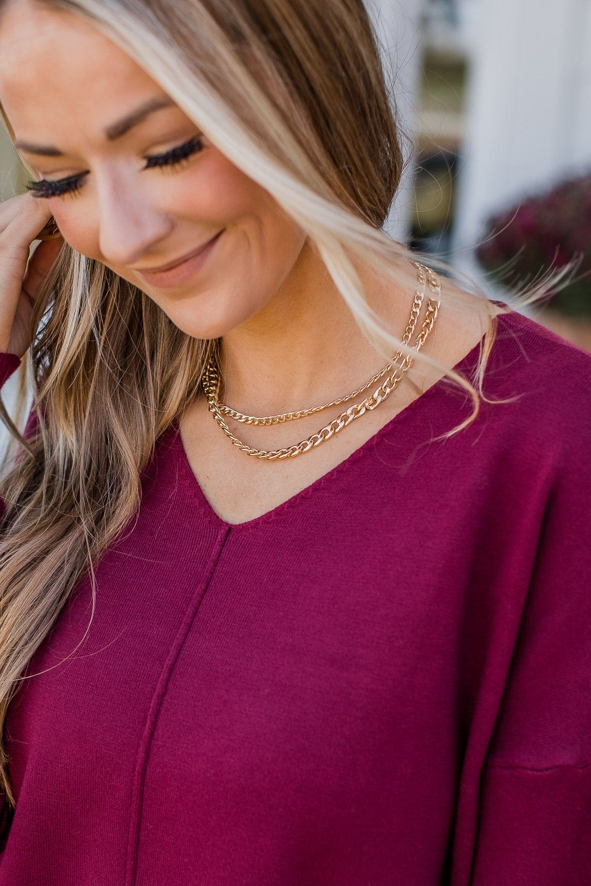 True Elegance 2-Tier Necklace- Gold