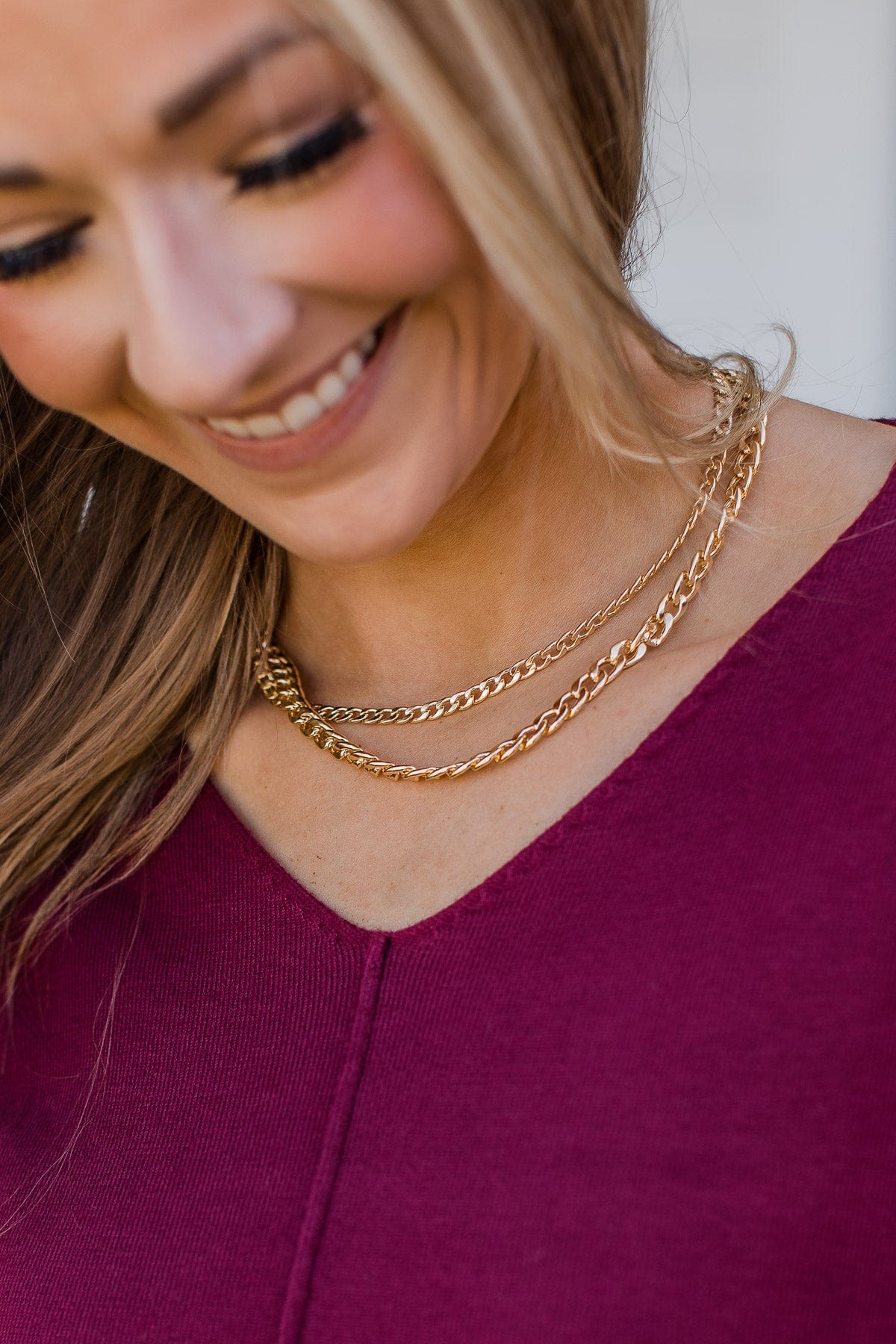 True Elegance 2-Tier Necklace- Gold
