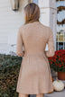 Growing Gratitude Knit Dress- Mocha