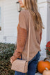 Giving It Everything Quilted Purse- Taupe
