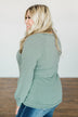 Come Along With Me Pullover Top- Sage