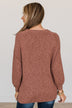 Choose Yourself Knit Sweater- Marsala