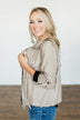 Around The World Lightweight Jacket- Light Taupe