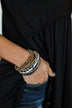 Darling Stackable Bracelet Set- Black, Gold, White, Grey
