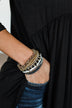 Darling Stackable Bracelet Set- Black, Gold, White, Grey