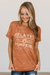 "Relates Well With Pumpkins" Graphic Tee- Burnt Orange