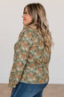 No Better Than This Floral Blouse- Olive