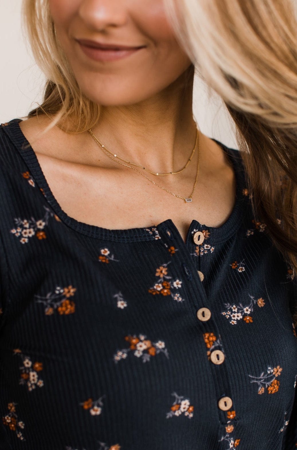 Hope Remains 2-Tier Pendant Necklace- Gold