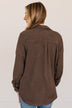 Thread & Supply Free Falling Lightweight Button Down Jacket- Brown