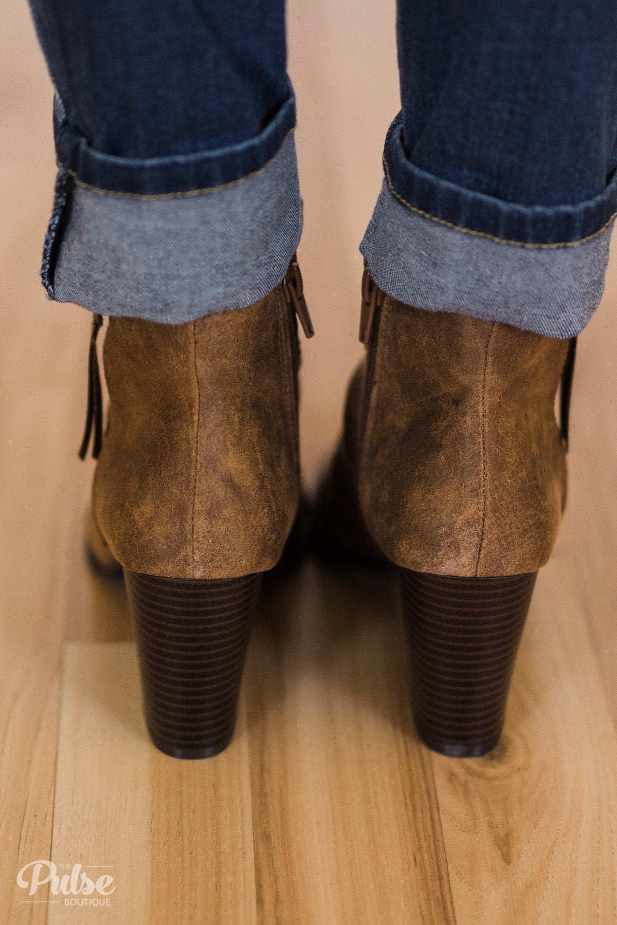 Cognac open toe booties clearance