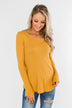 The Best I Can Long Sleeve Top- Mustard