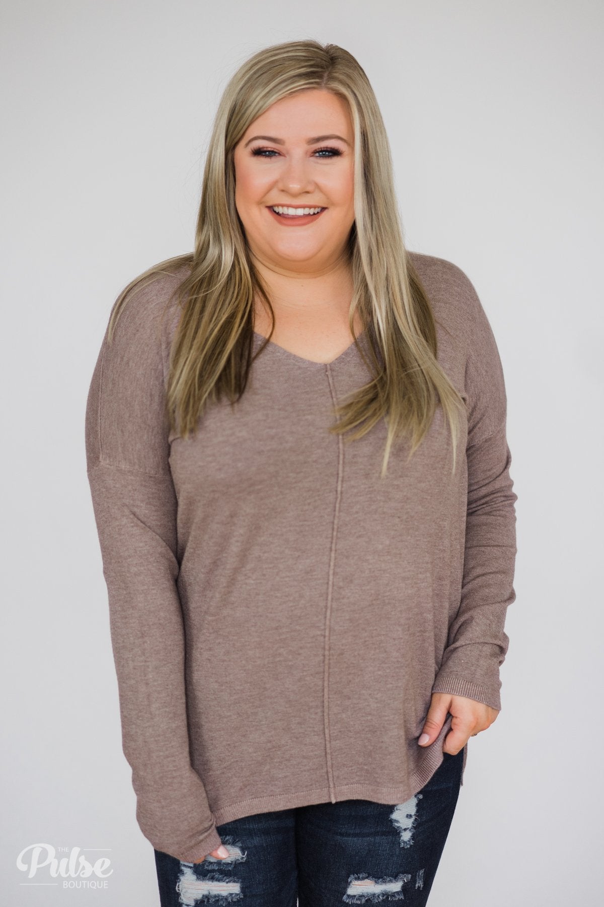 Truly Yours Sweater- Dark Mocha