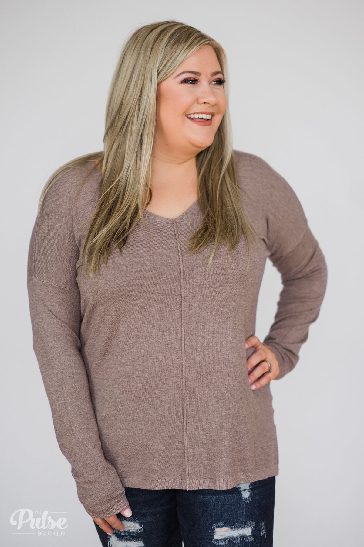 Truly Yours Sweater- Dark Mocha