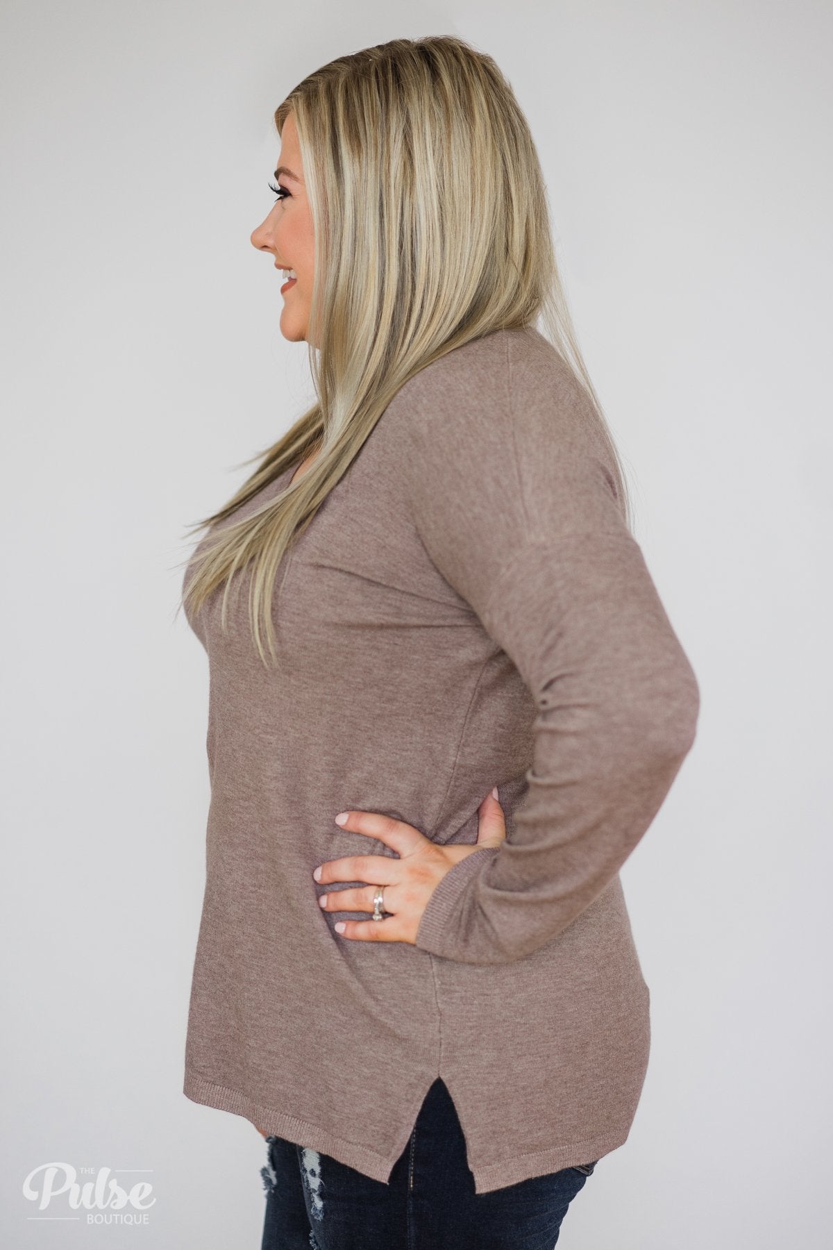 Truly Yours Sweater- Dark Mocha