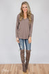 Truly Yours Sweater- Dark Mocha
