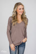 Truly Yours Sweater- Dark Mocha