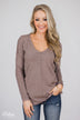 Truly Yours Sweater- Dark Mocha