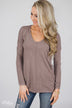 Truly Yours Sweater- Dark Mocha