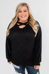 Dance The Day Away Criss Cross Top- Black
