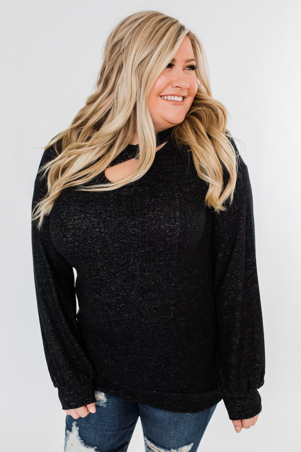Dance The Day Away Criss Cross Top- Black