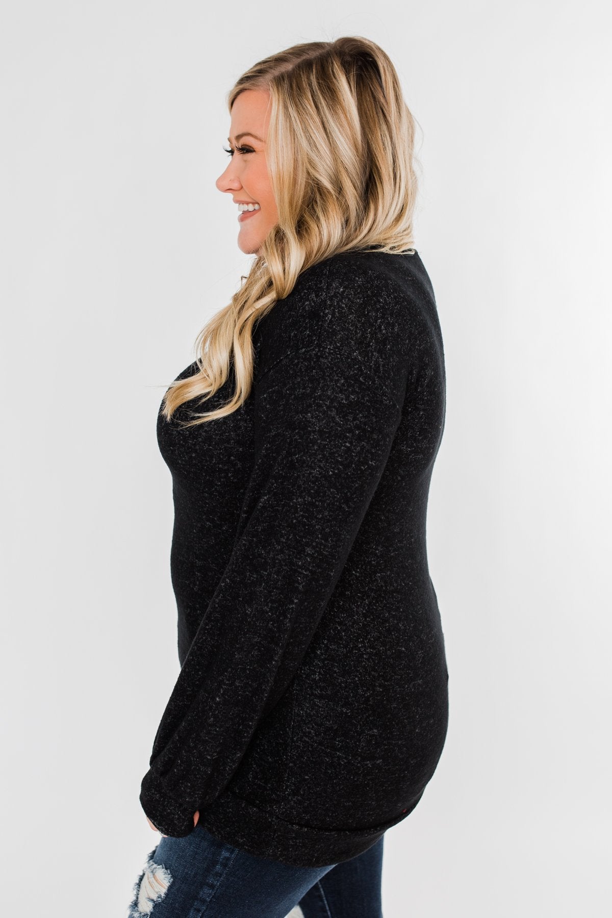 Dance The Day Away Criss Cross Top- Black
