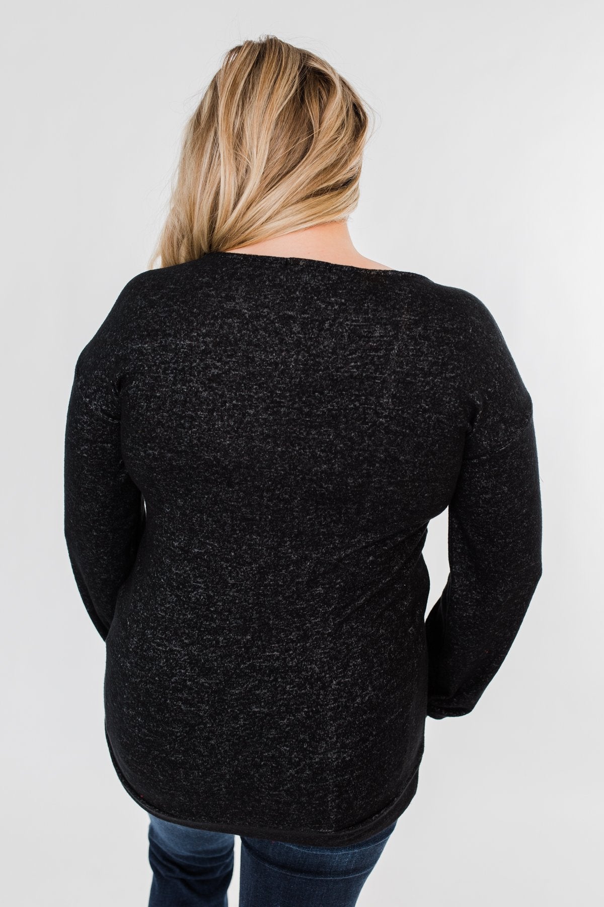 Dance The Day Away Criss Cross Top- Black