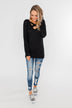 Dance The Day Away Criss Cross Top- Black