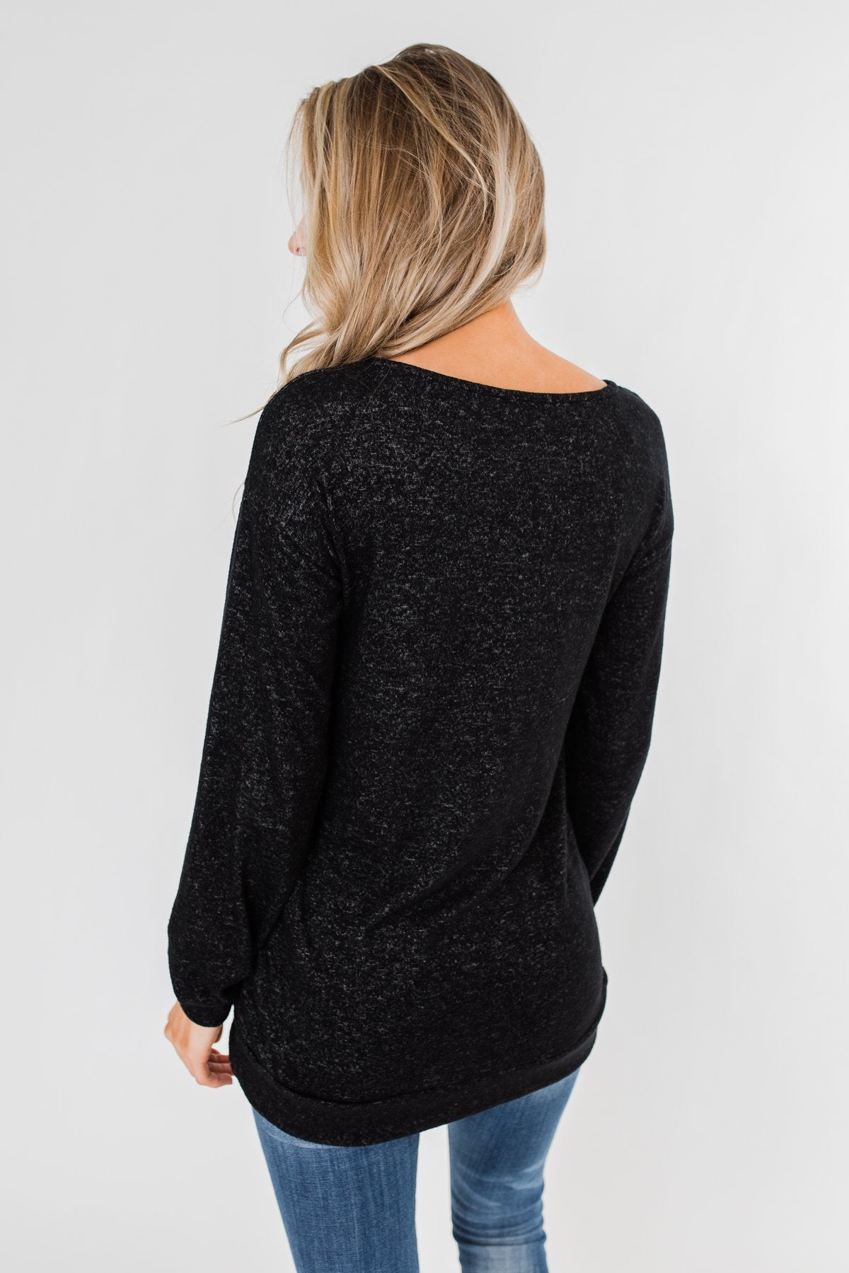 Dance The Day Away Criss Cross Top- Black