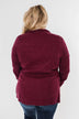 Carried Away Drawstring Waist Jacket- Wine