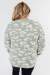 Journey Into The Jungle Leopard Sweater- Light Sage