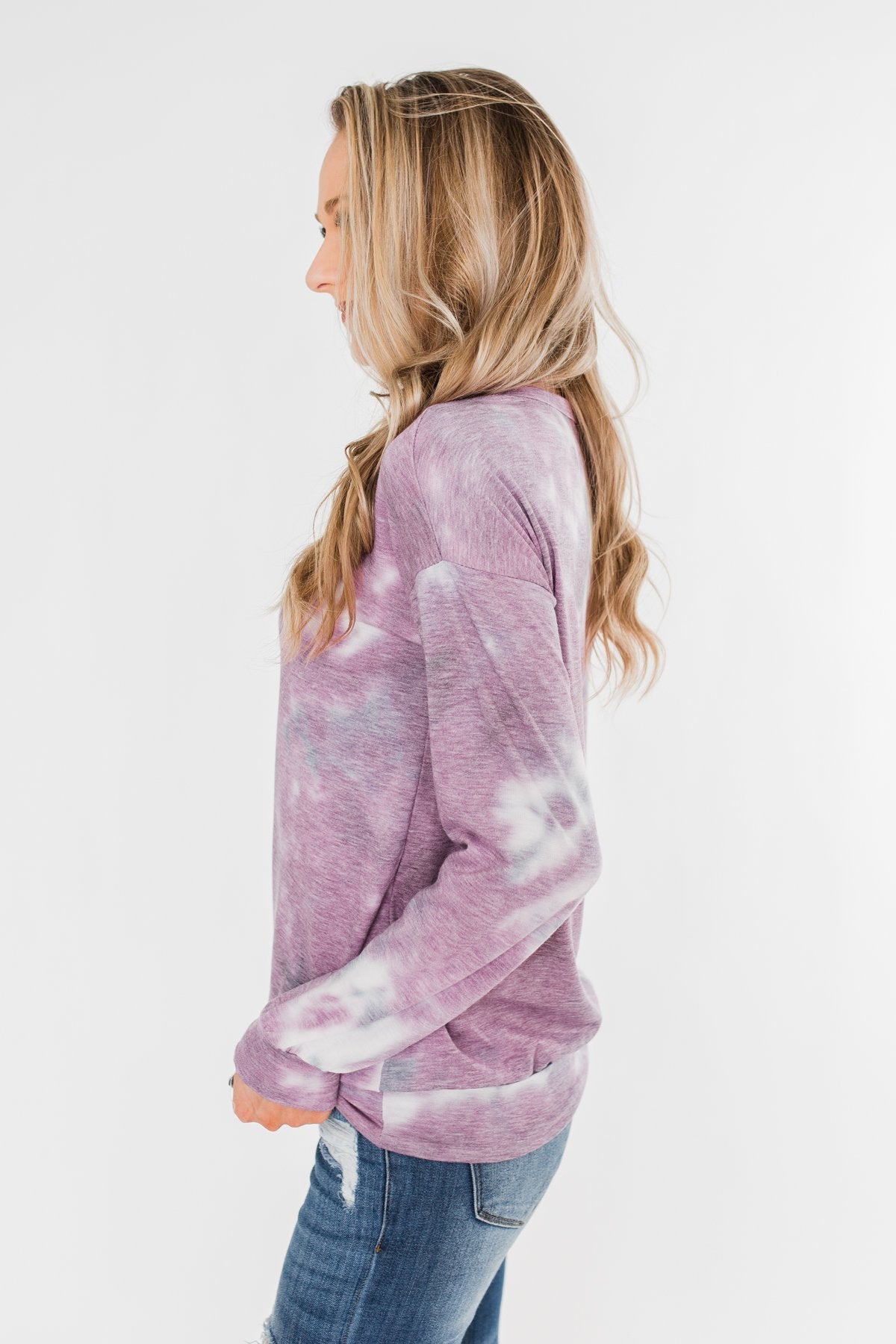 Tie dye clearance purple sweatshirt
