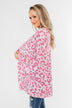 Long Sleeve Leopard Cardigan- Taffy Pink