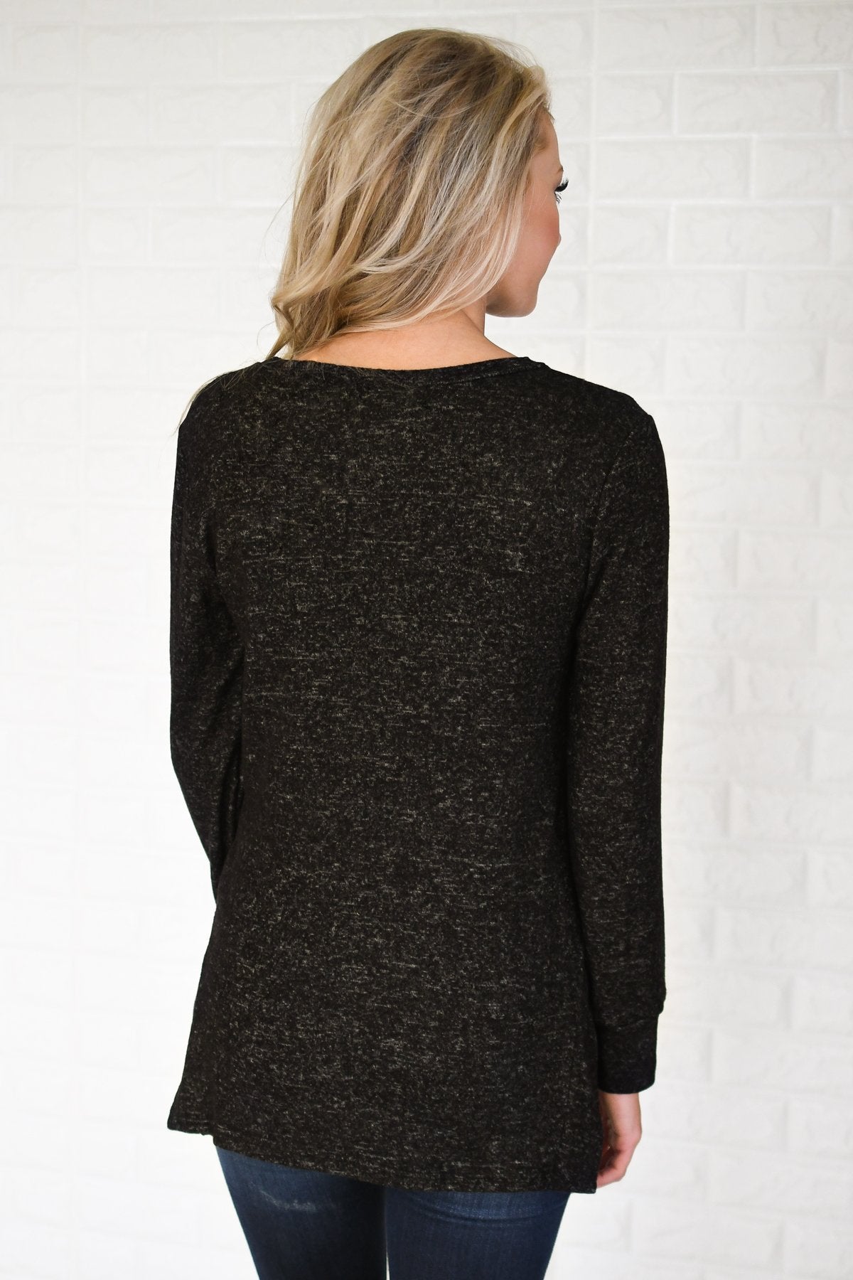 Cozy Up Top - Speckled Black