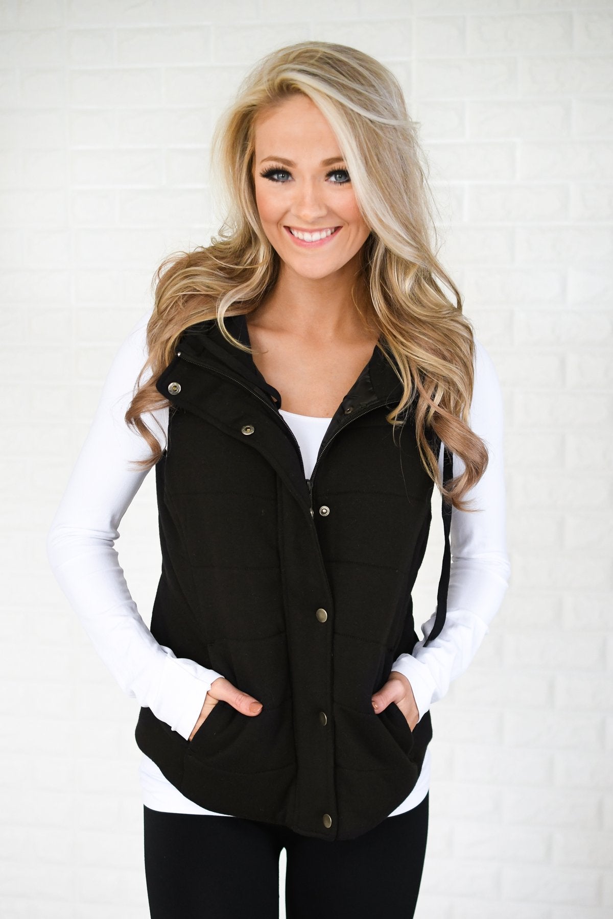 Black Puffer Vest