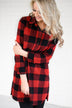 Buffalo Plaid Long Tunic Top