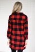 Buffalo Plaid Long Tunic Top