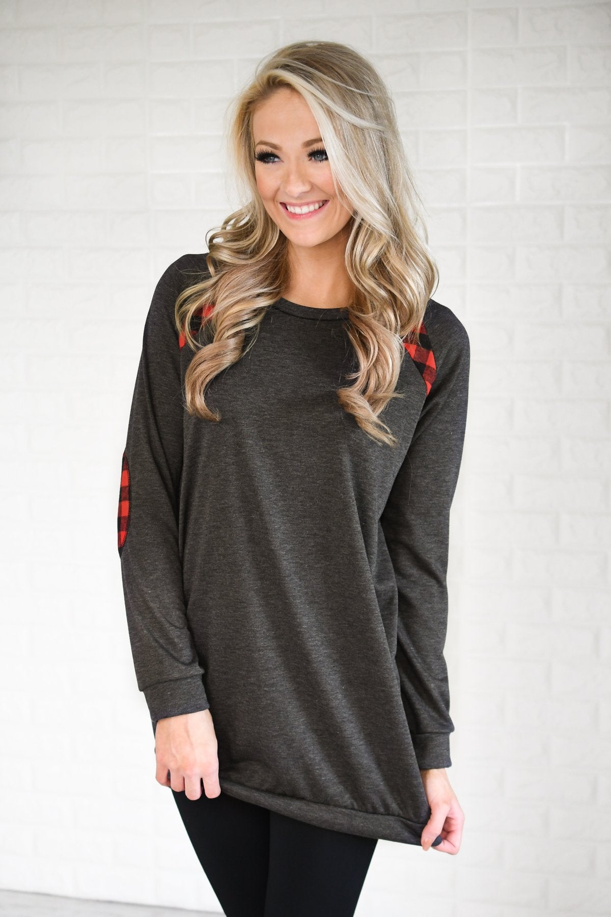 Dance to My Song Charcoal Tunic Top