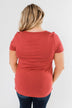 This is Me Notch Pocket Top- Brick Red