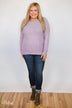 Blissful In Lilac Knitted Sweater