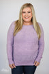 Blissful In Lilac Knitted Sweater