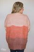 Chunky Knitted Cardigan- Shades of Pink