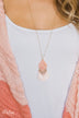 Blush Pendant & Tassel Necklace