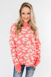 Journey Into The Jungle Leopard Sweater- Coral