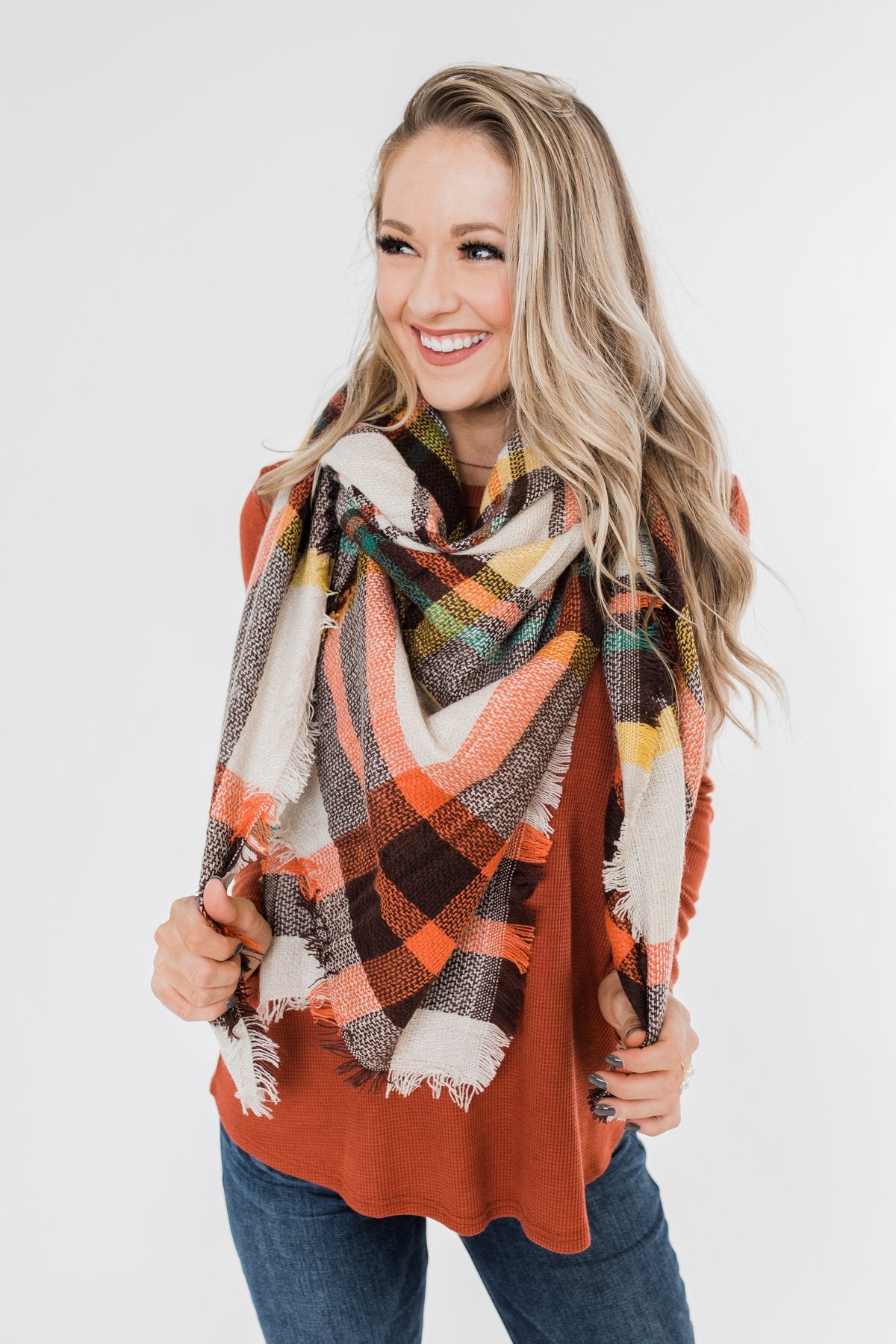 Duke Mocha Abstract Scarf