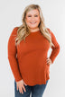 The Best I Can Long Sleeve Top- Burnt Orange